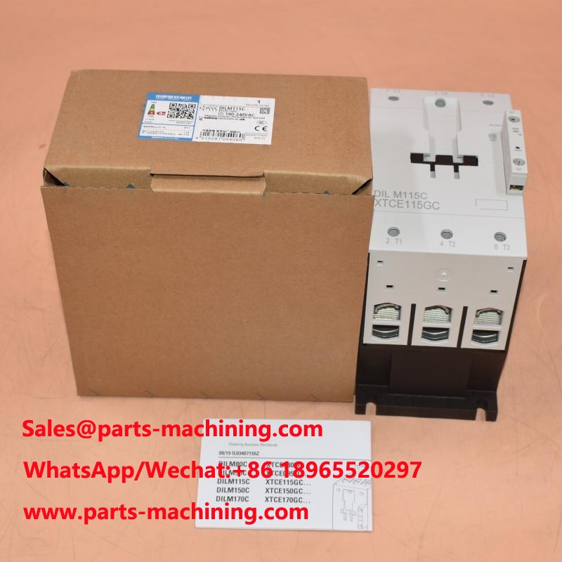 کنتاکتور DILM115C XTCE115GC با ولتاژ ۱۹۰-۲۴۰ ولت و فرکانس ۵۰-۶۰ هرتز